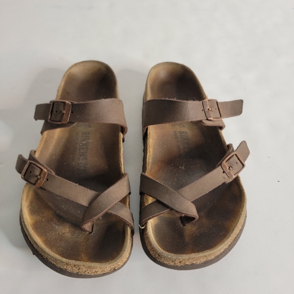 Birkenstock 37/6 Sandals Mayari Birko-Flor Brown